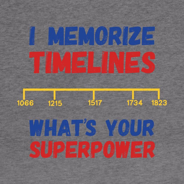 Superhero Timeline Memorization by k8creates